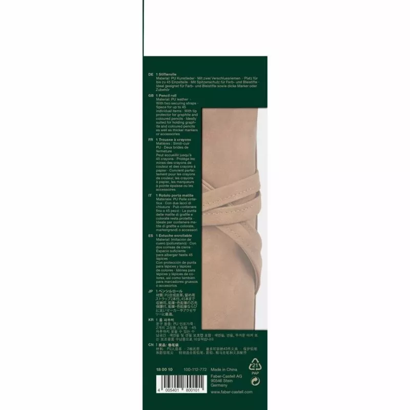 Pinal Faber-Castell 180010 Pehme pinal PU-nahk Pruun