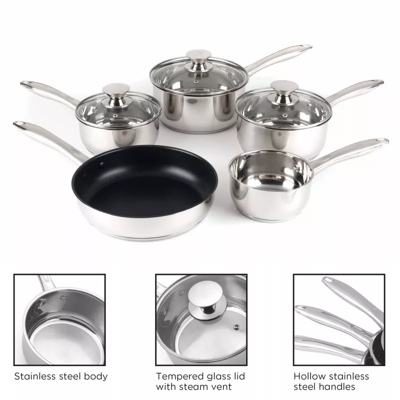 Kööginõude komplekt Russell Hobbs BW06572EU72 — 5-osaline roostevabast terasest komplekt