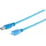USB-kaabel ShiverPeaks BS77190 0,5 m USB 3.2 Gen 1 Micro-USB B sinine