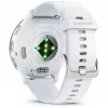 Nutikell GARMIN Venu 3 — 1,4-tolline AMOLED, 45 mm korpus, GPS, Wi‑Fi, 8 GB, hõbedane/valge, silikoonrihm