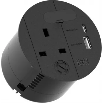 Bachmanni pistikupesa LOOP IN CHARGE UK 1xUSB 22W — võrgulaadija USB-väljundiga