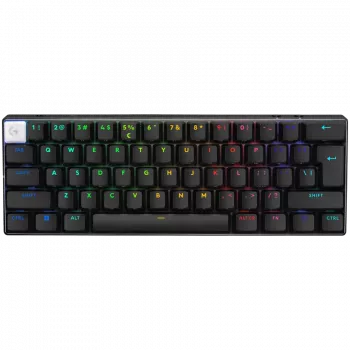LOGITECH PRO X 60 LIGHTSPEED juhtmeta mänguklaviatuur (taktiline) - MUST - PAN - 2.4GHZ/BT - EMEA28i-935 - TAKTILINE LÜLITI