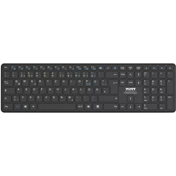 Klaviatuur Port Designs 900903-R-DE Bluetooth QWERTY saksa must