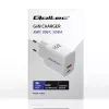 Laadija QOLTEC 51824 GaN 35W USB-C PD ja USB QC 3.0, 5–20 V, 1x USB-C, 1x USB-A