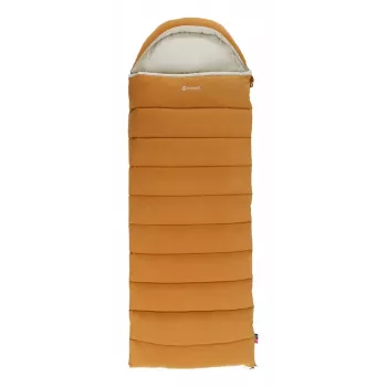 Magamiskott Outwell 230506 poolristkülikukujuline täiskasvanutele, 2300×850 mm, max kasutajapikkus 195 cm, puuvill/nailon/polüester (taaskasutatud), kollane