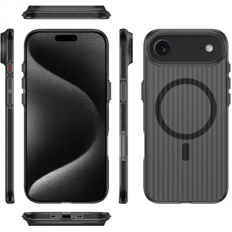 Cover 4smarts 541640 iPhone 17 Air 16.8 cm Must Läbipaistev