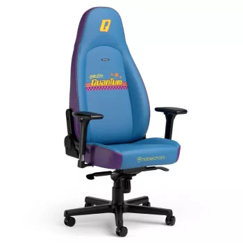 Mängutool noblechairs ICON Fallout Nuka‑Cola Quantum Edition — esmaklassiline PU-polster, ergonoomiline kõrge seljatoega disain