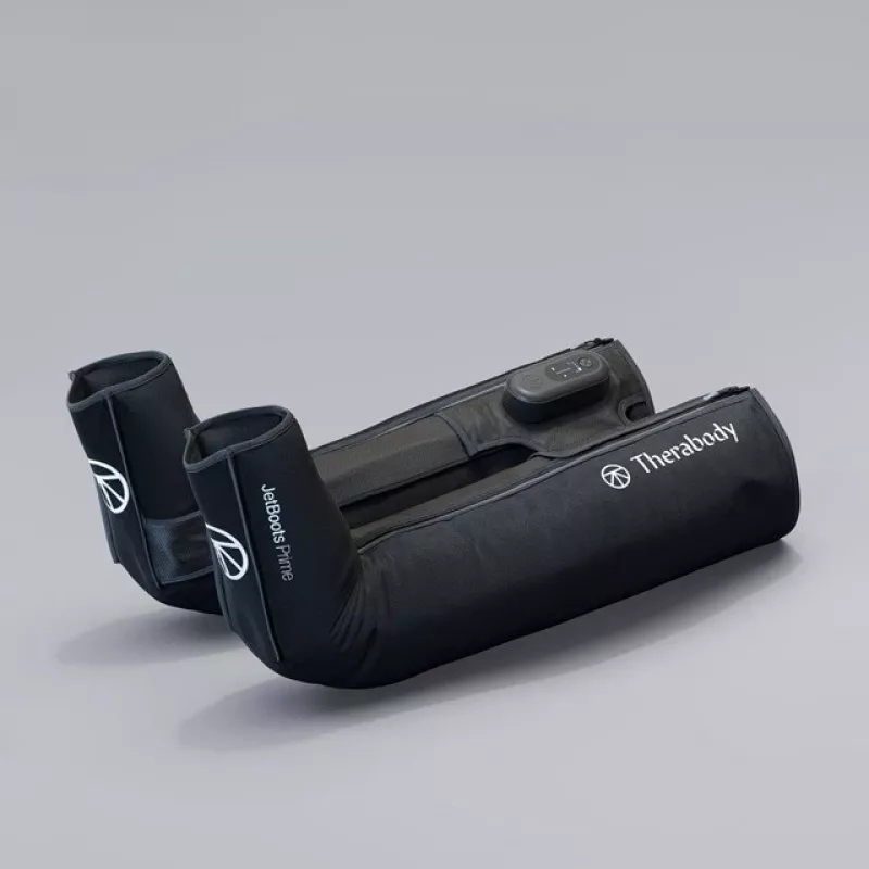 Pneumaatilised taastumissaapad Therabody RecoveryAir JetBoots Prime S — järjestikune kompressioonisüsteem, aku, 180 min tööaega, must, 2,51 kg