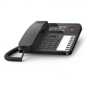 Gigaset DESK 600 Analoogtelefon kõne tuvastusega Must