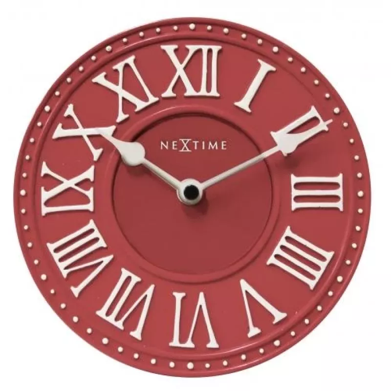 NeXtime kell 5187ro London Table, Ø16 cm, Seinale, Punane/Valge