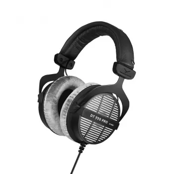 Stuudiokõrvaklapid Beyerdynamic DT 990 PRO 80 Ω, juhtmega, ümberkõrvased, 3 m kaabel, must