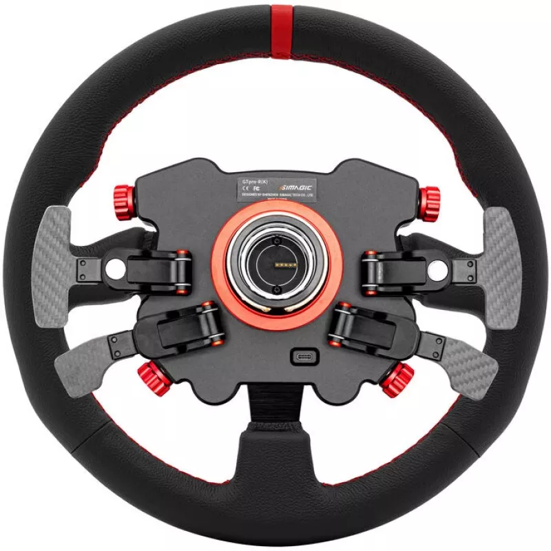 Simagic rooliratta rumm/nupp GT1 Pro (GTPRO-R K Leather) — nahkkattega, ühildub GT1-seeriaga