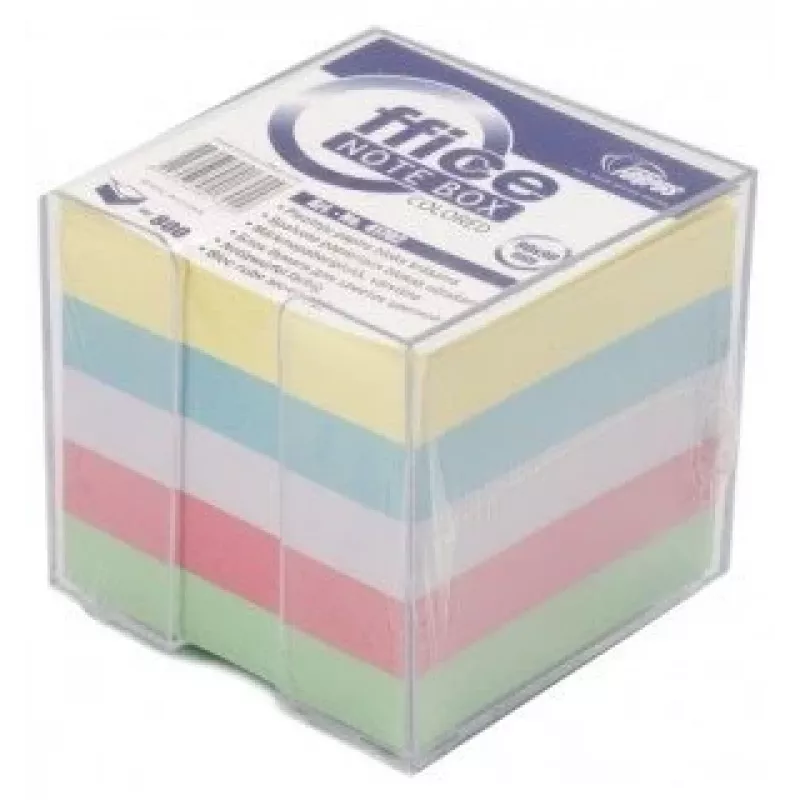 Märkmepaber Forpus 9x9 cm, assortii, liimimata, kaanega (800) 0716-007