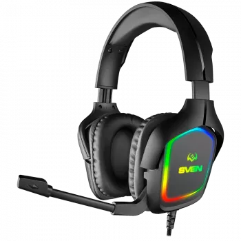 Mängukõrvaklapid mikrofoniga AP-U750MV, must (USB, RGB)