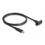 DeLOCK SuperSpeed USB 10 Gbps kaabel USB USB-C isane emasele 1 m must