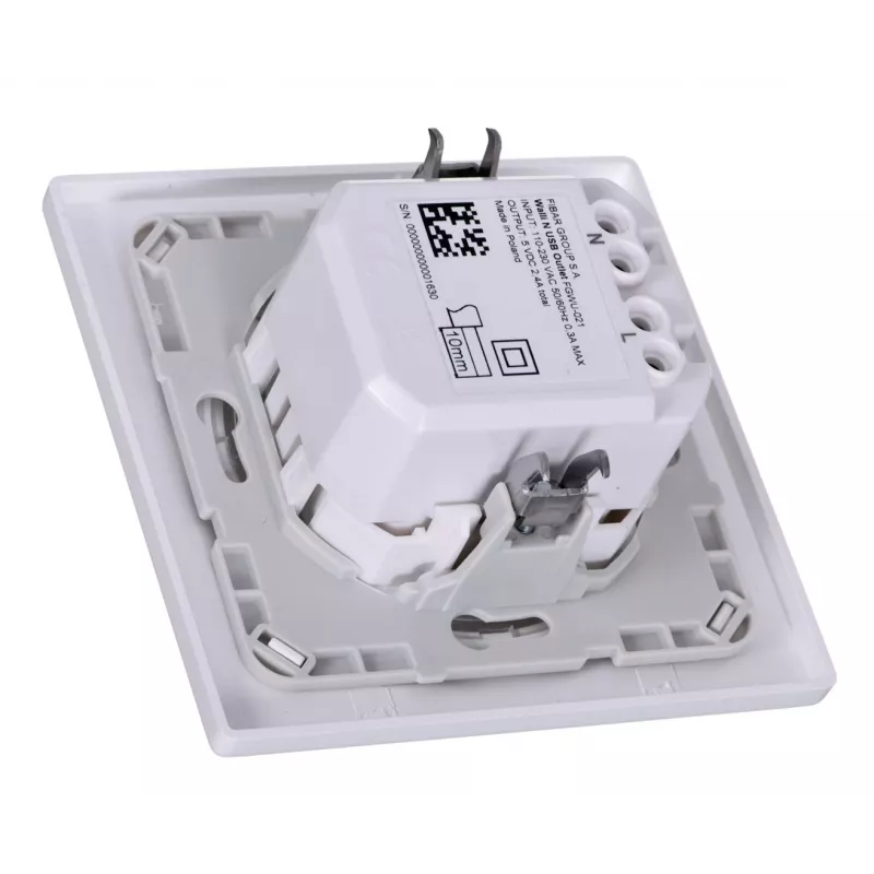Fibaro Walli N pistikupesa 2x USB valge