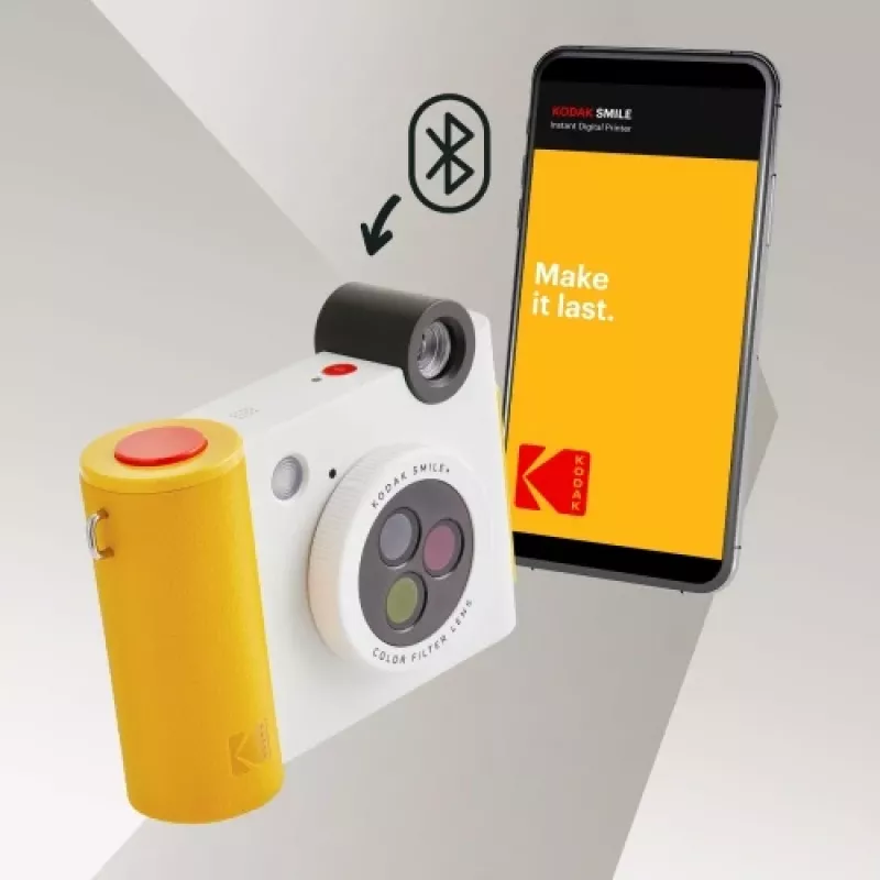 Kodak SMILE+ hetkeprinterkaamera, 2x3'', valge