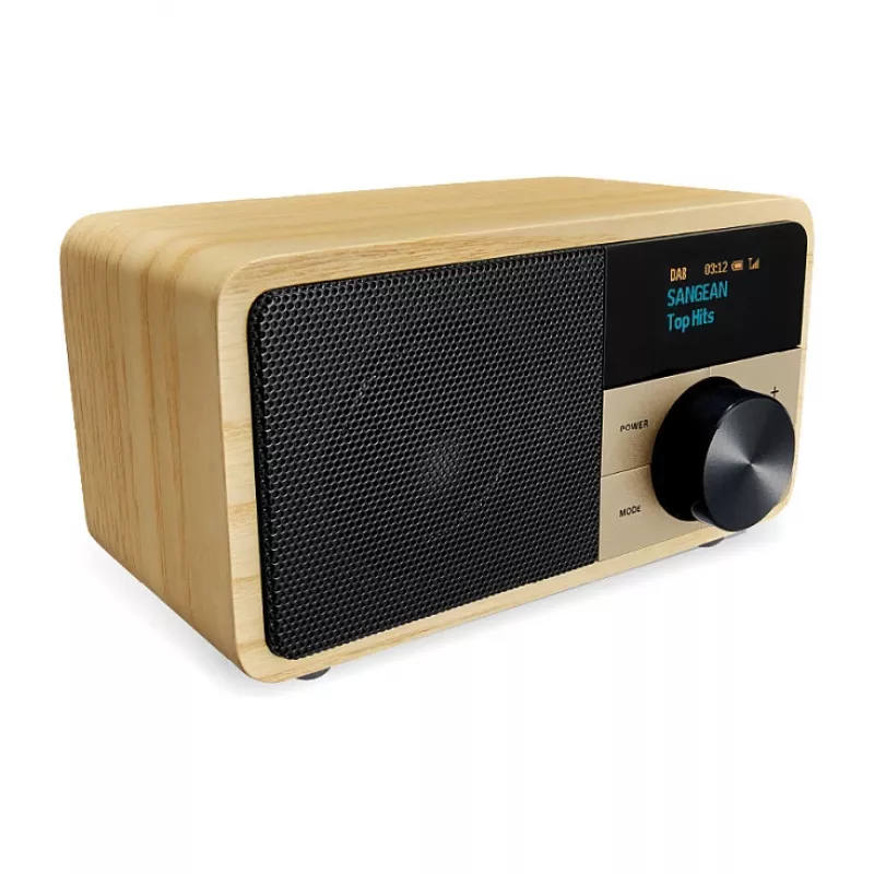 Lauaraadio Sangean DDR-7 Natural Wood FM AM Bluetooth, puidust korpus, FM/AM tuuner, Bluetooth-heli