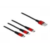 Delock 3 in 1 laadimiskaabel - 30 cm