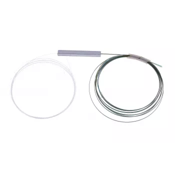 Kaablijagaja Extralink Splitter 1:4 PLC 250 µm ilma pistikuta, hõbedane PVC