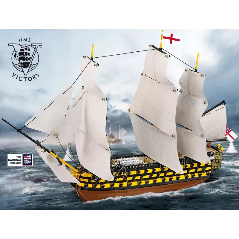 Ehituskomplekt Cobi HMS Victory — 2517 tükki, detailne ajalooline purjelaeva mudel