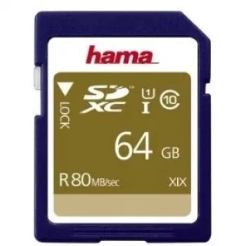 Hama 00124136 mälukaart 64 GB SDXC UHS-I Class 10