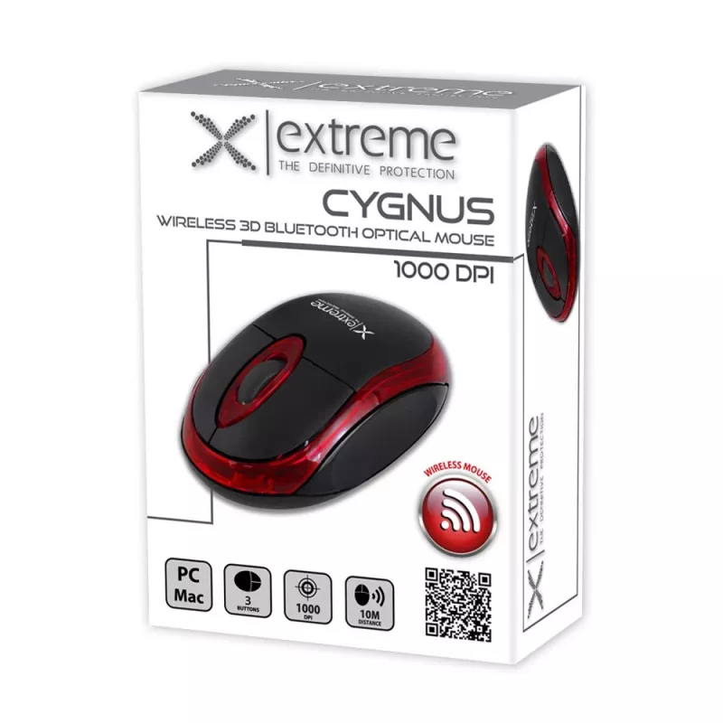 Juhtmevaba Bluetooth optiline hiir 3D Cyngus punane
