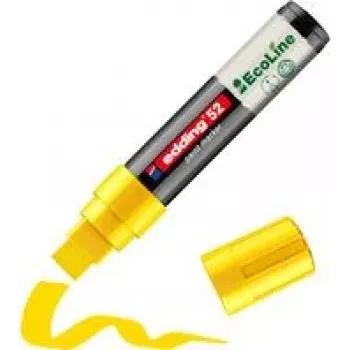 Marker Edding 52 EcoLine kollane 4,0–15,0 mm — peitliotsaga püs marker, täidetav