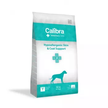 Kuiv koeratoit Calibra Veterinary Diets Hypoallergenic Skin & Coat, veterinaarne dieettoit, kala, 12 kg