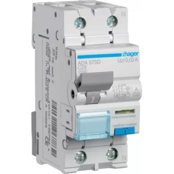 Hager RCBO lüliti 1P+N 10kA C-25A 30mA ADA575D (ADA575D)