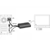 Video kaabli adapter DeLOCK 62597 0,25 m HDMI tüüp A VGA D-Sub 3,5 mm USB tüüp A must