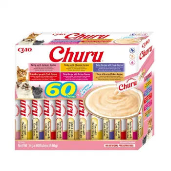 INABA Churu valikukarp Tuunikala – kassimaiused – 60 x 14g