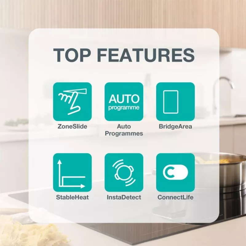 Gorenje GI6432BCWF must, sisseehitatav, 60 cm tsoon-induktsioonpliit, 4 tsooni