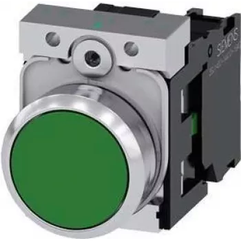 Siemens 3SU1150-0AB40-1BA0 elektriline käitur Must, Roheline, Hõbedane