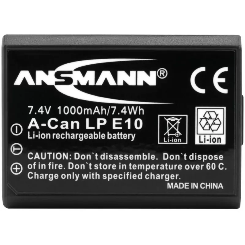 Aku Ansmann A-Can LP E10 Liitiumioon 1000 mAh
