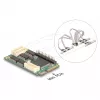 Sisemine Mini PCIe liidese adapter DELOCK 95279 — jada host, Mini PCIe väljund, RS-232 tugi, 460,8 Kbit/s, FIFO 256 B, 30×51×10 mm