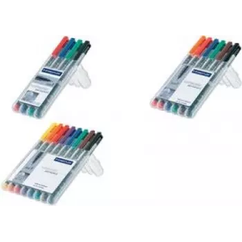 Püsivmarker Staedtler 314 WP4 Must Sinine Roheline Punane