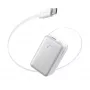 Akupank Anker A1638 10000 mAh, 45 W koguväljundvõimsus, valge, sisseehitatud sissetõmmatav USB-C kaabel
