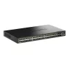 D-Link 52-pordiline virnastatav Gigabit PoE+ hallatav nutikas lüliti 4 x 10G SFP+ pordiga