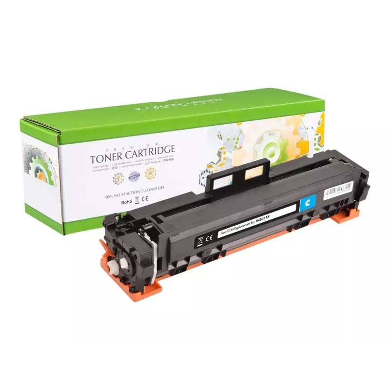 STATIC toonerkassett Ühilduv with HP W2031X tsüaan High Capacity ühilduv 6000 lehekülge