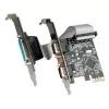 VALUE PCI-Express-Karte, 2x Serial RS232, D-Sub 9, 1x Parallel EPP/ECP (15.99.2116)