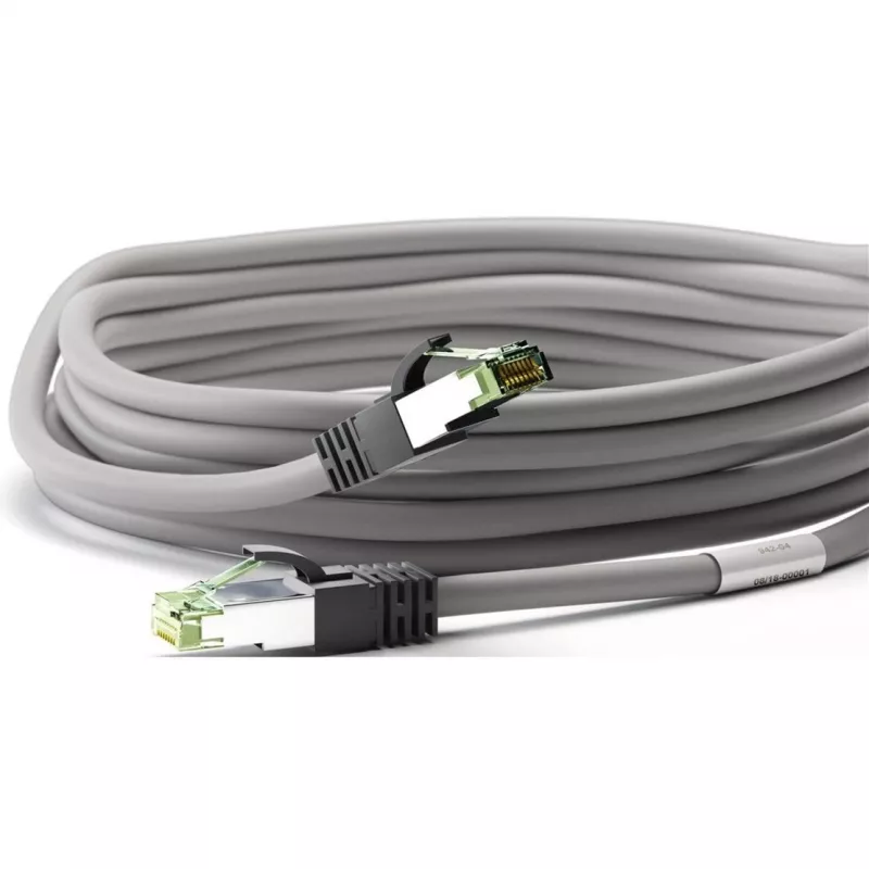 Goobay CAT 8.1 patch-kaabel, S/FTP (PiMF), Hall, 0,5 m - LSZH Halogeenivaba, Vask AWG 24 (55135)