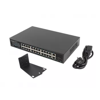 Haldamata LANBERG lüliti RSGE-24P-2GE-2S-360 24 RJ-45 Ethernet pordiga