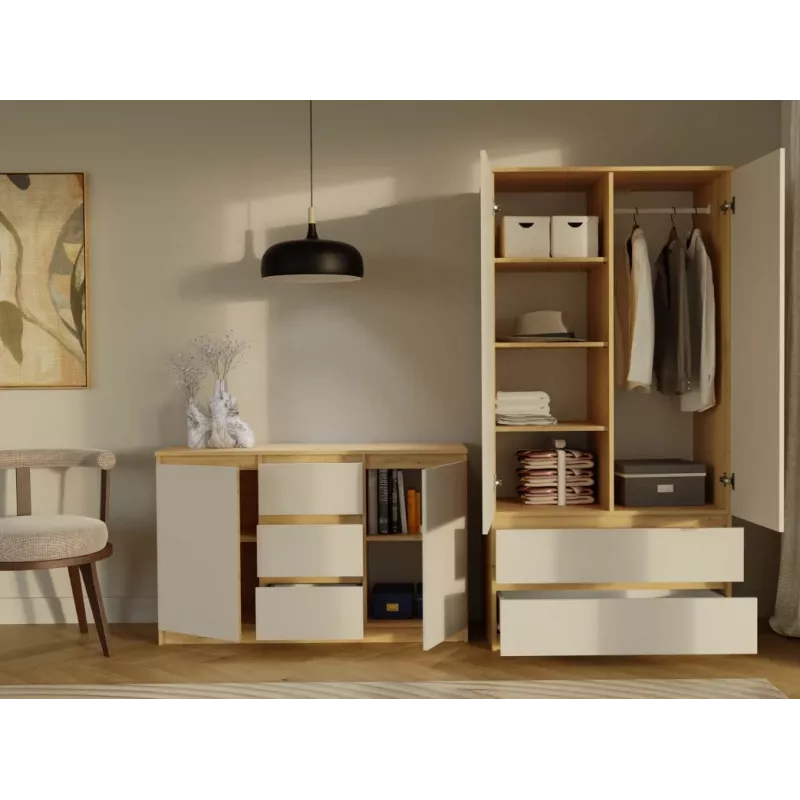 MALWA SS-90 wardrobe artisan tamm/kašmiir