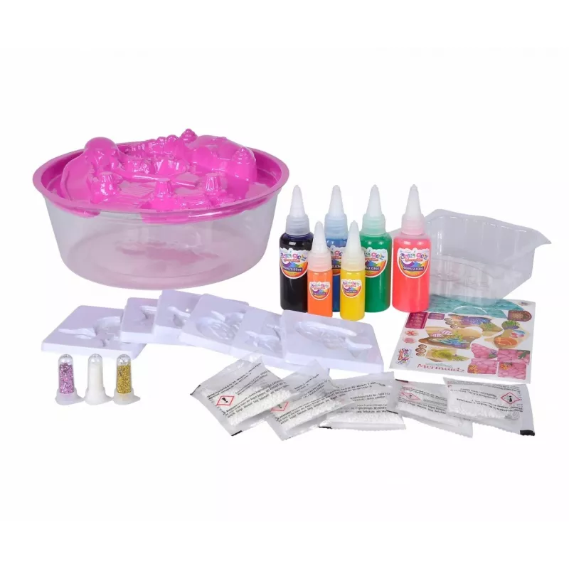 SIMBA Aqua Gelz komplekt Magic Mermaids mängukomplekt, mudel 106322568, meisterduskomplekt veeaktiveeritavate geelhelmestega