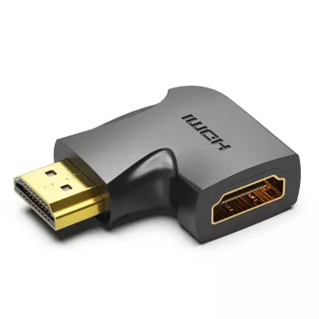 Vention HDMI 270-kraadine väike emasele vertikaalne lame adapter must
