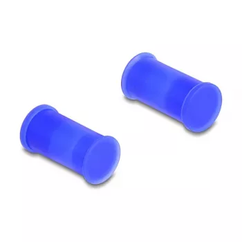 Pordi tolmukaitse DELOCK 60672 DL4-portidele, silikoon, sinine, 14×27×14 mm, pakis 10 tk