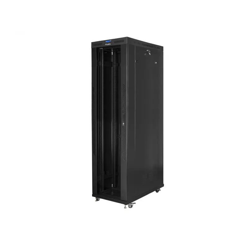 19-tolline raamikapp LANBERG FF01-8247-12BL, 47U, 800x1200 mm, klaasist esiuks
