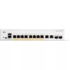 Cisco Catalyst 1300-8FP-2G - Switch - L3 - hallatav - 8 x 10/100/1000 (PoE+) + 2 x Combo Gigabit SFP/RJ-45 - riiulile paigaldatav - PoE+ (120 W) (C1300-8FP-2G)
