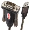 UNITEK Y-105A jadakaabel must 1,5 m USB Type-A DB-9